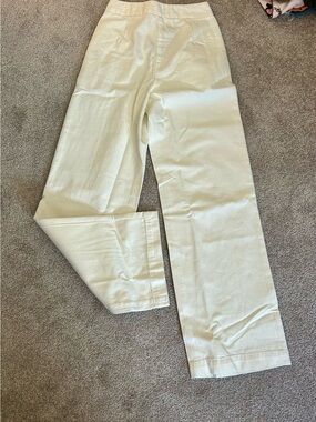 Meshki Rayne High Rise White Denim Jeans NWT